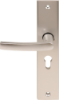 Afbeeldingen van OXLOC Veiligheidslangschild deurduwer + profielcilinder aluminium recht PC55