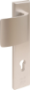 Afbeeldingen van OXLOC Veiligheidslangschild deurduwer + profielcilinder recht aluminium PC85