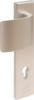 Afbeeldingen van OXLOC Veiligheidslangschild deurduwer + profielcilinder recht aluminium PC85