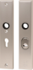 Afbeeldingen van OXLOC Veiligheidslangschild krukgat + kerntrekbeveiliging recht aluminium PC55 40MM