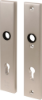 Afbeeldingen van OXLOC Veiligheidslangschild krukgat + profielcilinder binnen/krukgat + profielcilinder buiten rechte hoeken aluminium PC85