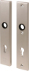 Afbeeldingen van OXLOC Veiligheidslangschild krukgat + profielcilinder binnen/krukgat + profielcilinder buiten rechte hoeken aluminium PC85