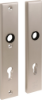 Afbeeldingen van OXLOC Veiligheidslangschild krukgat + profielcilinder binnen/krukgat + profielcilinder buiten rechte hoeken aluminium PC85