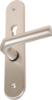 Afbeeldingen van OXLOC Veiligheidslangschild seniorenmodel deurduwer + profielcilinder aluminium ovaal PC72