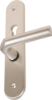 Afbeeldingen van OXLOC Veiligheidslangschild seniorenmodel deurduwer + profielcilinder aluminium ovaal PC72