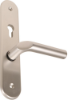 Afbeeldingen van OXLOC Veiligheidslangschild seniorenmodel deurduwer + profielcilinder aluminium ovaal PC72