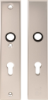 Afbeeldingen van OXLOC Veiligheidslangschild krukgat + profielcilinder binnen/buiten recht aluminium PC72 55MM