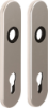 Afbeeldingen van OXLOC Kortschild krukgat + profielcilinder Parijs aluminium PC72