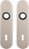 Afbeeldingen van OXLOC Kortschild krukgat + sleutelgat Parijs aluminium SL56