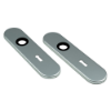 Afbeeldingen van OXLOC Kortschild krukgat + sleutelgat Parijs aluminium SL56