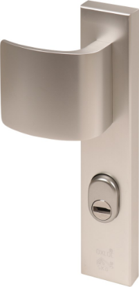 Afbeeldingen van OXLOC Veiligheidslangschild KTB deurduwer + krukgat recht L PC72 40MM