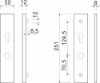 Afbeeldingen van OXLOC Veiligheidslangschild rechte hoeken PC72 aluminium