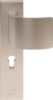 Afbeeldingen van OXLOC Veiligheidslangschild deurduwer + profielcilinder aluminium recht PC55