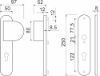 Afbeeldingen van OXLOC Veiligheidslangschild deurduwer + profielcilinder aluminium ovaal PC55