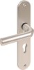 Afbeeldingen van OXLOC Veiligheidslangschild deurduwer + profielcilinder aluminium ovaal PC72
