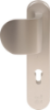 Afbeeldingen van OXLOC Veiligheidslangschild deurduwer + profielcilinder aluminium ovaal PC72