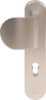 Afbeeldingen van OXLOC Veiligheidslangschild deurduwer + profielcilinder aluminium ovaal PC72