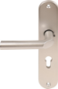 Afbeeldingen van OXLOC Veiligheidslangschild deurduwer + profielcilinder aluminium ovaal PC72