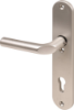 Afbeeldingen van OXLOC Veiligheidslangschild deurduwer + krukgat ovaal L PC92 40MM