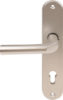Afbeeldingen van OXLOC Veiligheidslangschild deurduwer + krukgat ovaal L PC92 40MM