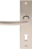 Afbeeldingen van OXLOC Veiligheidslangschild deurduwer + kerntrekbeveiliging + profielcilinder aluminium recht PC92