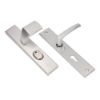 Afbeeldingen van OXLOC Veiligheidslangschild deurduwer + kerntrekbeveiliging + profielcilinder aluminium recht PC92