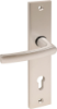 Afbeeldingen van OXLOC Veiligheidslangschild deurduwer + kerntrekbeveiliging + profielcilinder aluminium recht PC92
