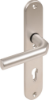 Afbeeldingen van OXLOC Veiligheidslangschild deurduwer + kerntrekbeveiliging + profielcilinder aluminium ovaal PC85