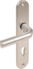 Afbeeldingen van OXLOC Veiligheidslangschild deurduwer + kerntrekbeveiliging + profielcilinder aluminium ovaal PC85