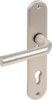 Afbeeldingen van OXLOC Veiligheidslangschild deurduwer + kerntrekbeveiliging + profielcilinder aluminium ovaal PC92