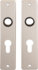 Afbeeldingen van OXLOC Kortschild krukgat + profielcilinder Roubaix aluminium PC55