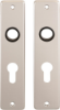 Afbeeldingen van OXLOC Kortschild krukgat + profielcilinder Roubaix aluminium PC55