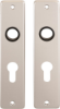 Afbeeldingen van OXLOC Kortschild krukgat + profielcilinder Roubaix aluminium PC55