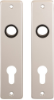 Afbeeldingen van OXLOC Kortschild krukgat + profielcilinder Roubaix aluminium PC72