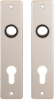 Afbeeldingen van OXLOC Kortschild krukgat + profielcilinder Roubaix aluminium PC72