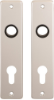 Afbeeldingen van OXLOC Kortschild krukgat + profielcilinder Roubaix aluminium PC72
