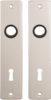 Afbeeldingen van OXLOC Kortschild krukgat + sleutelgat Roubaix aluminium SL72