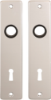 Afbeeldingen van OXLOC Kortschild krukgat + sleutelgat Roubaix aluminium SL72