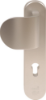 Afbeeldingen van OXLOC Veiligheidslangschild deurduwer + profielcilinder aluminium ovaal PC72