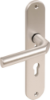 Afbeeldingen van OXLOC Veiligheidslangschild deurduwer + profielcilinder aluminium ovaal PC72