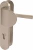 Afbeeldingen van OXLOC Veiligheidslangschild deurduwer + profielcilinder aluminium ovaal PC72