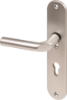 Afbeeldingen van OXLOC Veiligheidslangschild deurduwer + profielcilinder aluminium ovaal PC72