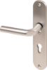 Afbeeldingen van OXLOC Veiligheidslangschild deurduwer + profielcilinder aluminium ovaal PC72