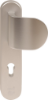 Afbeeldingen van OXLOC Veiligheidslangschild deurduwer + profielcilinder aluminium ovaal PC72
