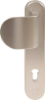 Afbeeldingen van OXLOC Veiligheidslangschild deurduwer + profielcilinder ovaal aluminium PC85