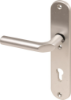 Afbeeldingen van OXLOC Veiligheidslangschild deurduwer + profielcilinder ovaal aluminium PC85