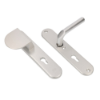 Afbeeldingen van OXLOC Veiligheidslangschild deurduwer + profielcilinder ovaal aluminium PC85