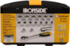 Afbeeldingen van IRONSIDE Doorsteekdoppenset ¼"+⅜" 10-24MM 17x