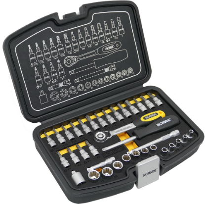 Afbeeldingen van IRONSIDE Dopsleutelset ¼" 35x