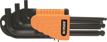 Afbeeldingen van IRONSIDE Inbussleutelset kogelkop 1,5-10MM met vouwhouder 9x